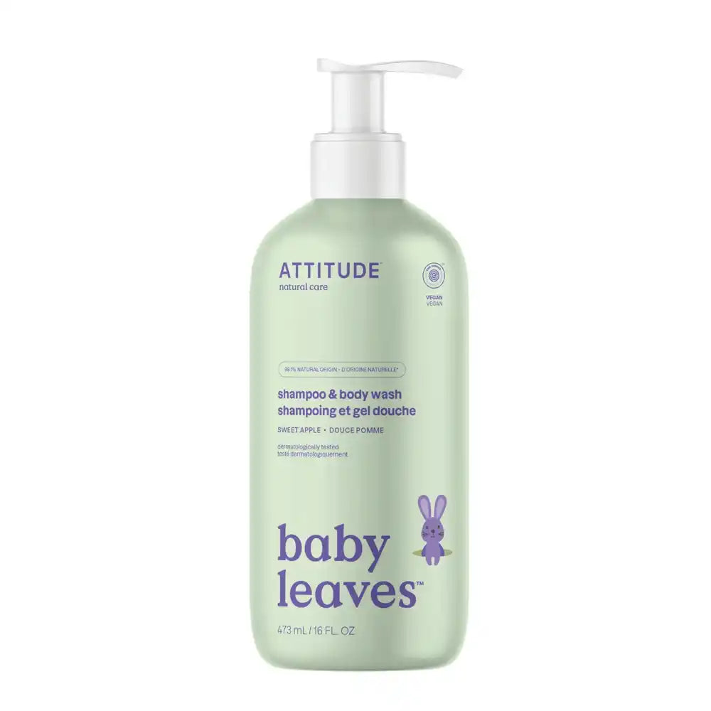 Attitude Baby Leaves 2 in 1 Shampoo + Bodywash Sweet Apple 473 ml