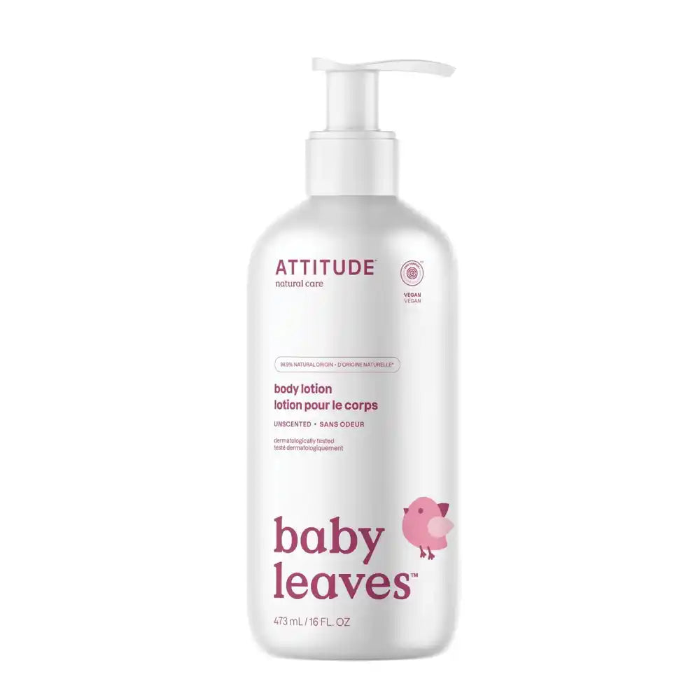 Attitude Baby Leaves Body Lotion - Fragrance Free 473 ml