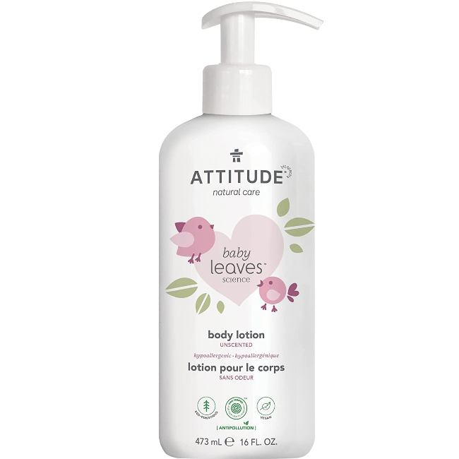 attitude baby leaves body lotion - fragrance free 473 ml