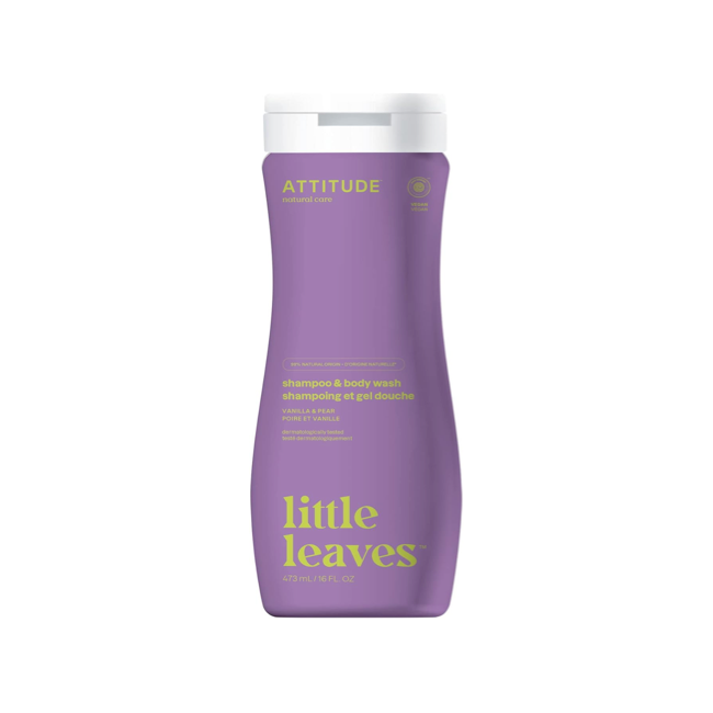 attitude little leaves 2 in 1 shampoo - vanilla & pear 473 ml