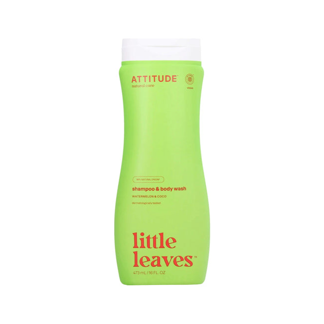attitude little leaves 2 in 1 shampoo - watermelon & coco 473 ml
