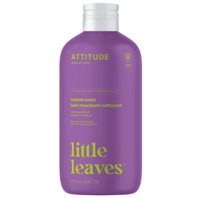 Attitude Little Leaves Bubble Wash - Vanilla + Pear 473 ml