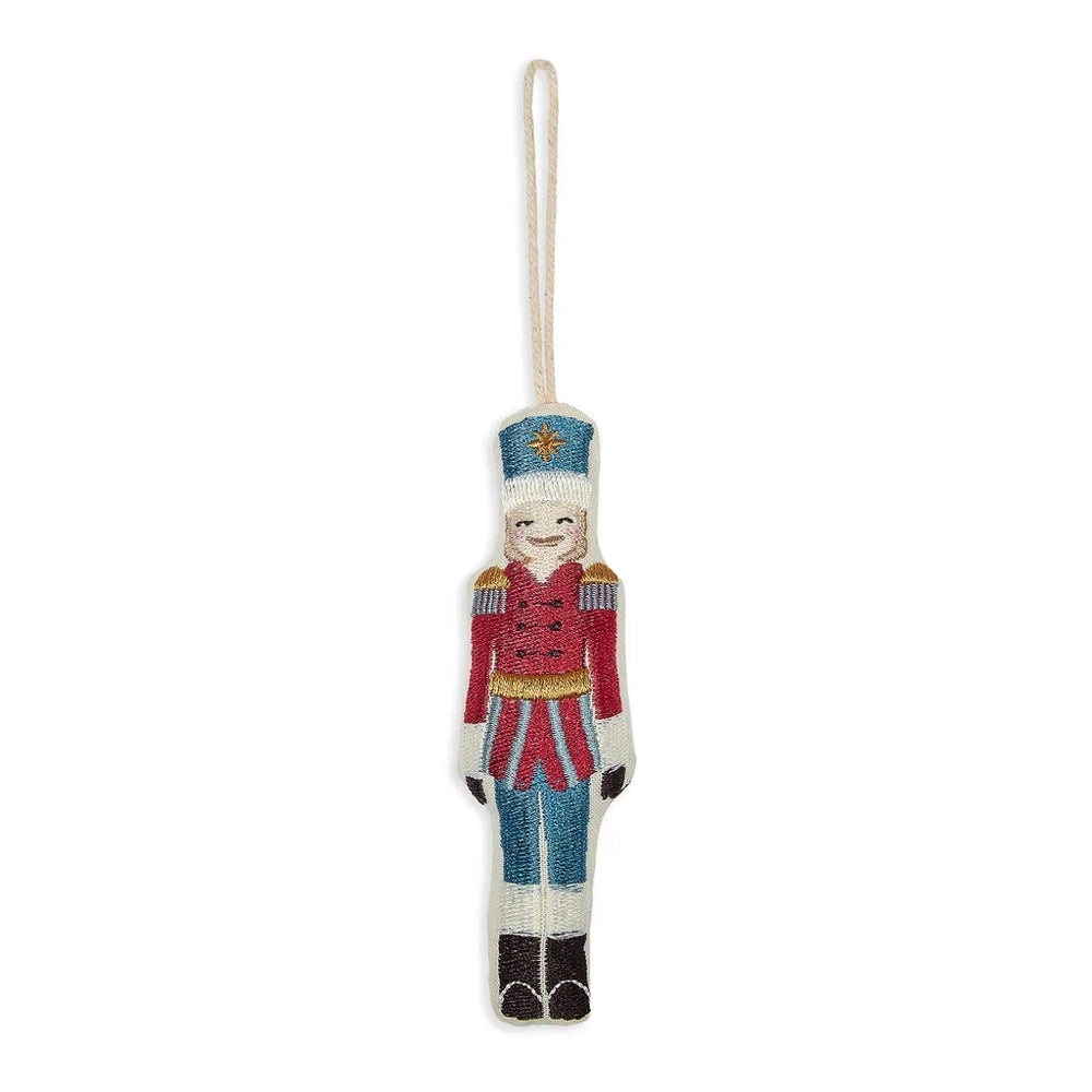 Avery Row Embroidered Tree Decoration - Nutcracker