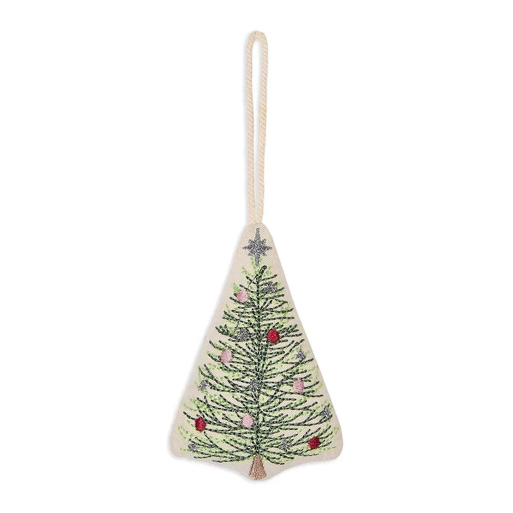 Avery Row Embroidered Tree Decoration - Christmas Tree