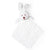 Baby Mode Cable Knit Bunny Security Blanket - White