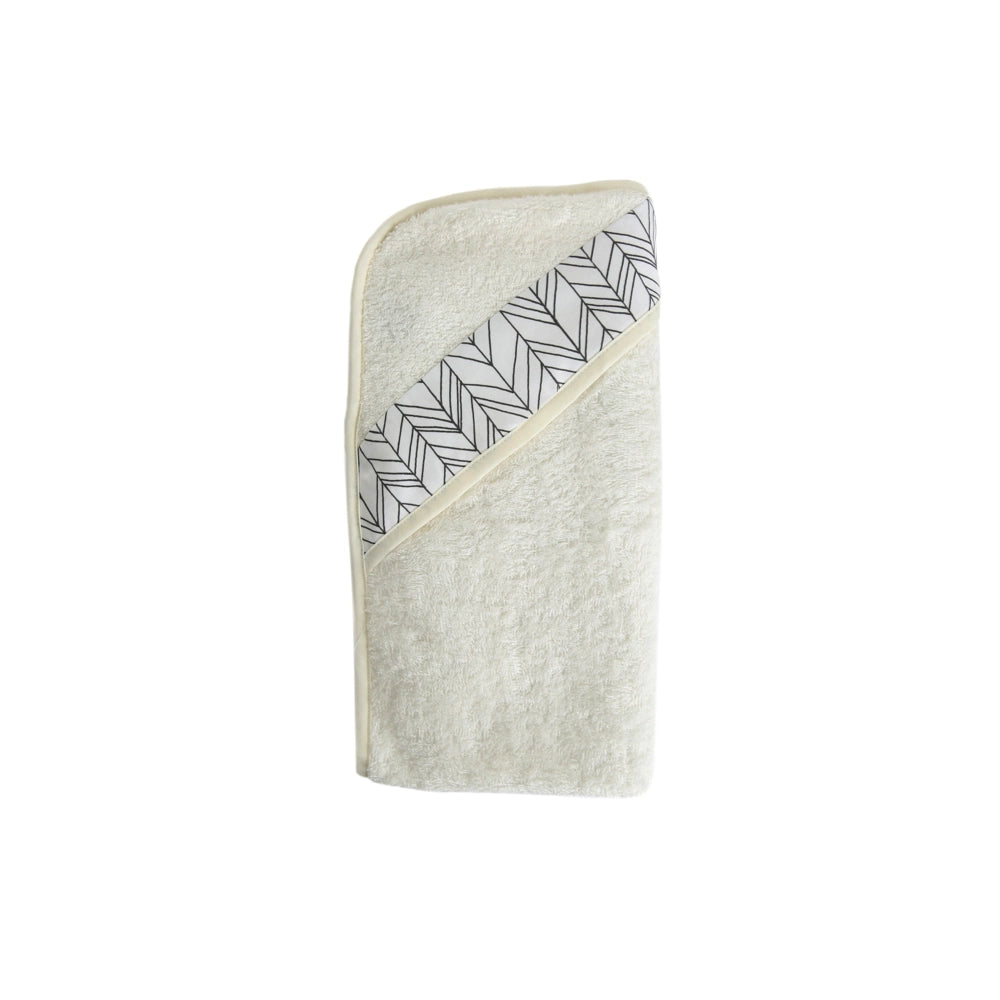 Bamboobino Apron Hooded Towel - Cream