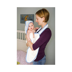 Bamboobino Apron Hooded Towel - Sky Blue