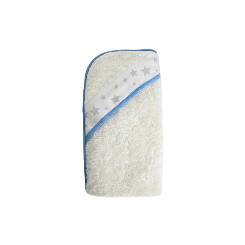 Bamboobino Apron Hooded Towel - Sky Blue