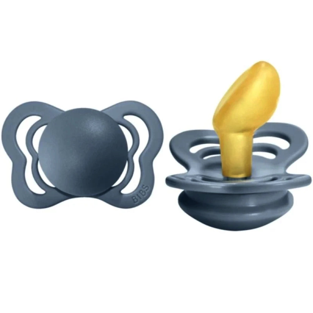 Bibs Couture Ortho Natural Rubber Latex Pacifier 2pk - Petrol