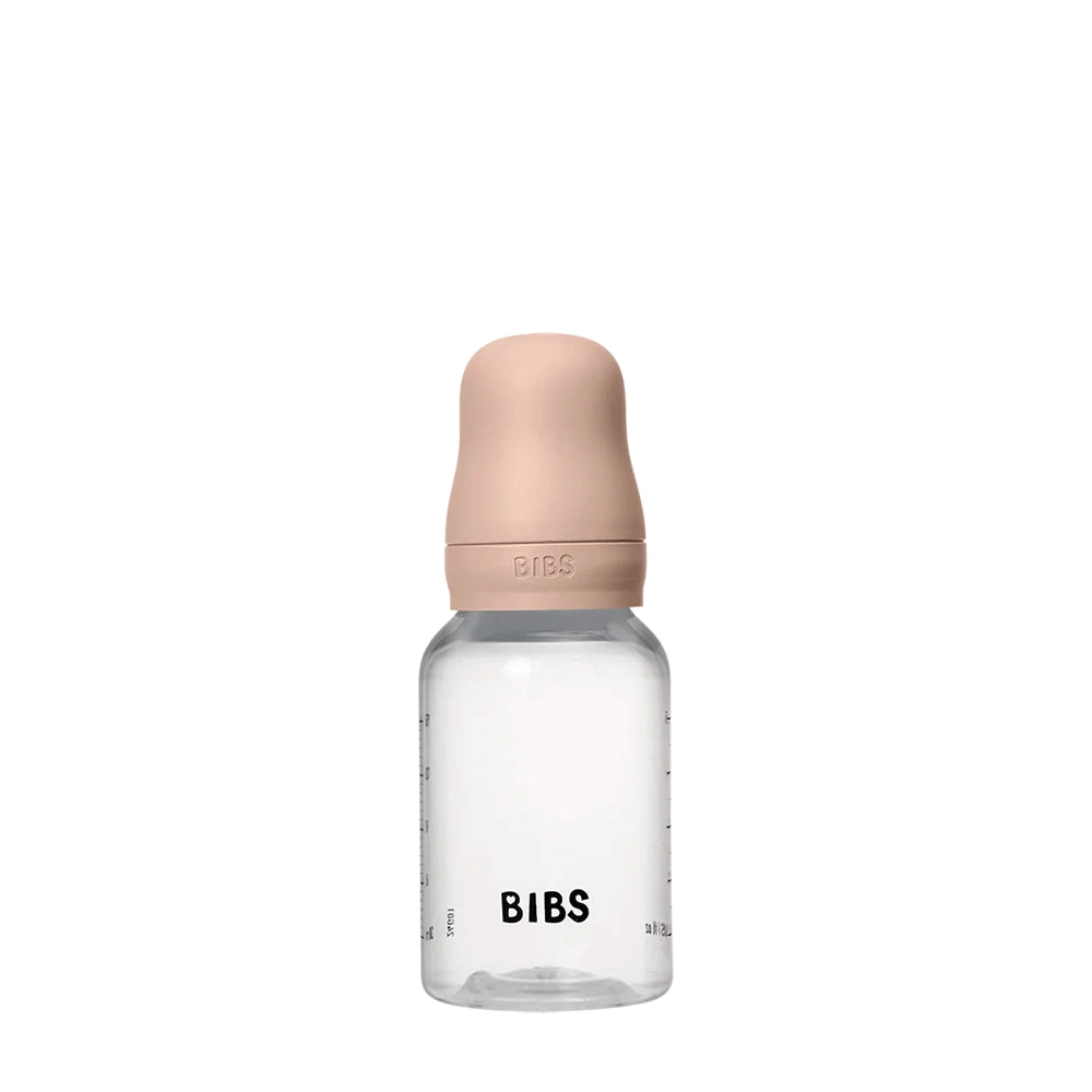 Bibs Plastic Baby Bottle Latex Complete Set 150ml - Blush