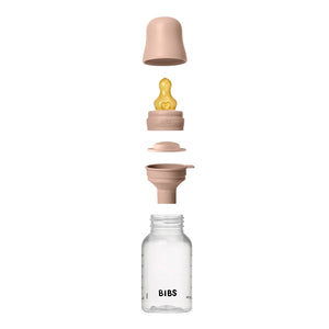 Bibs Plastic Baby Bottle Latex Complete Set 150ml - Blush
