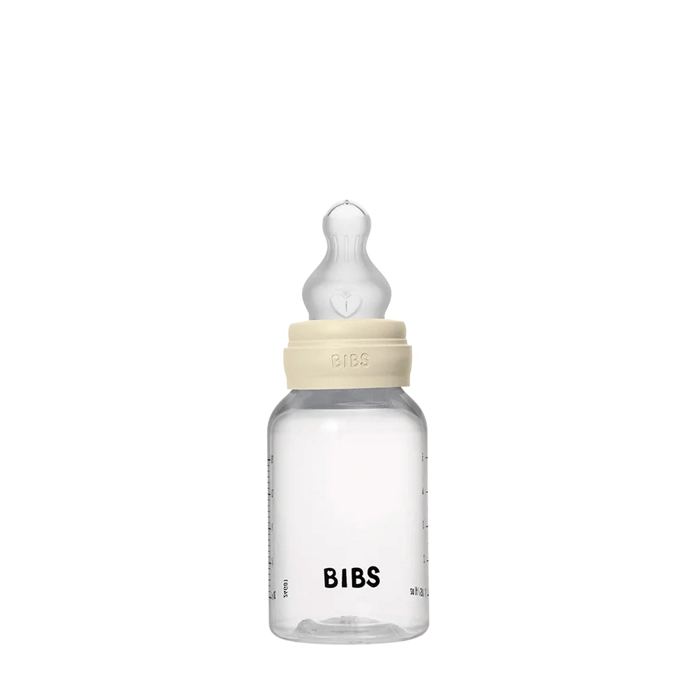 Bibs Plastic Baby Bottle Silicone Complete Set 150ml - Ivory