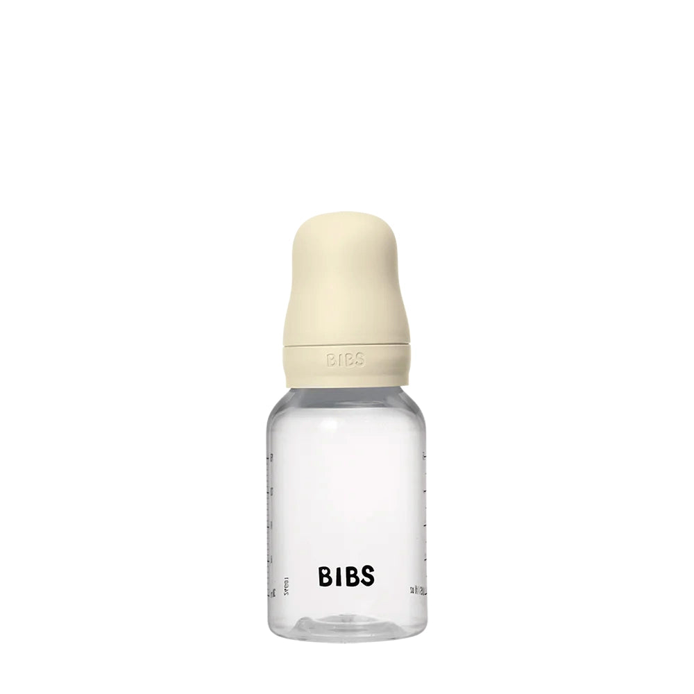 Bibs Plastic Baby Bottle Latex Complete Set 150ml - Ivory