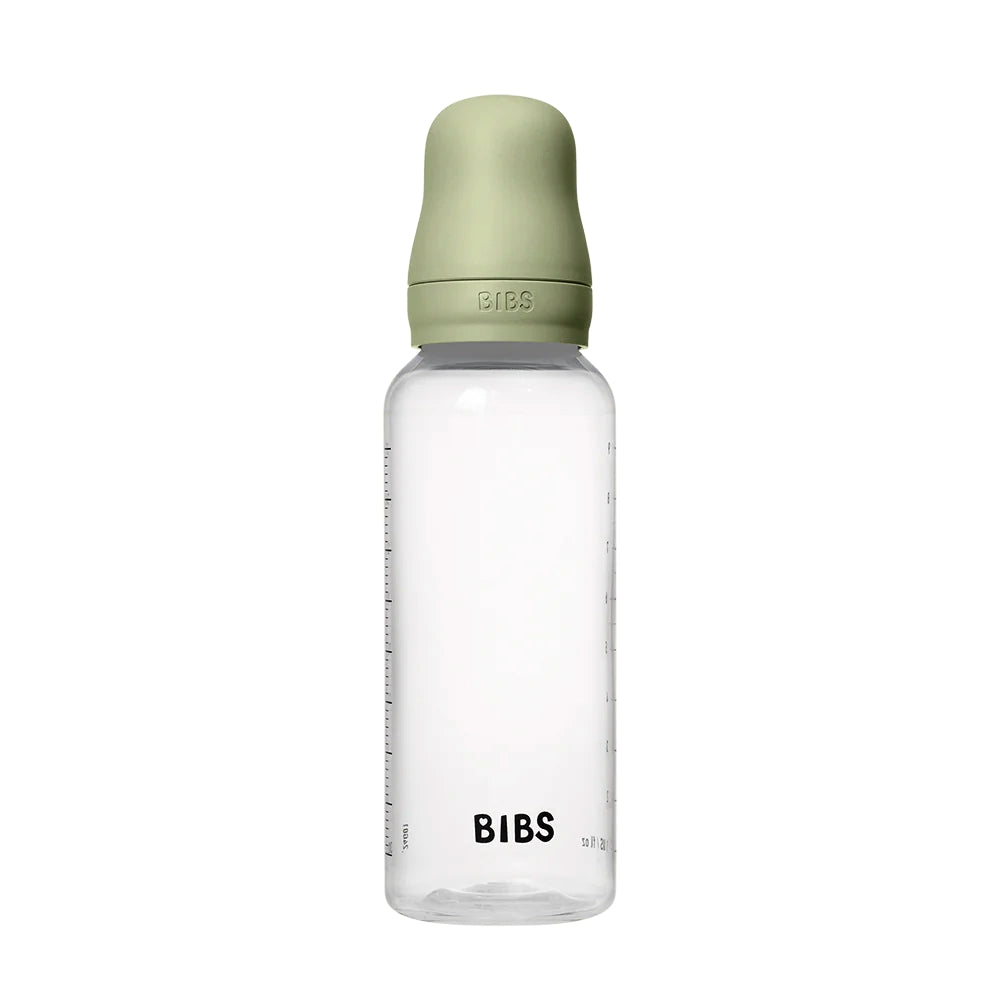 Bibs Plastic Baby Bottle Latex Complete Set 270ml - Sage