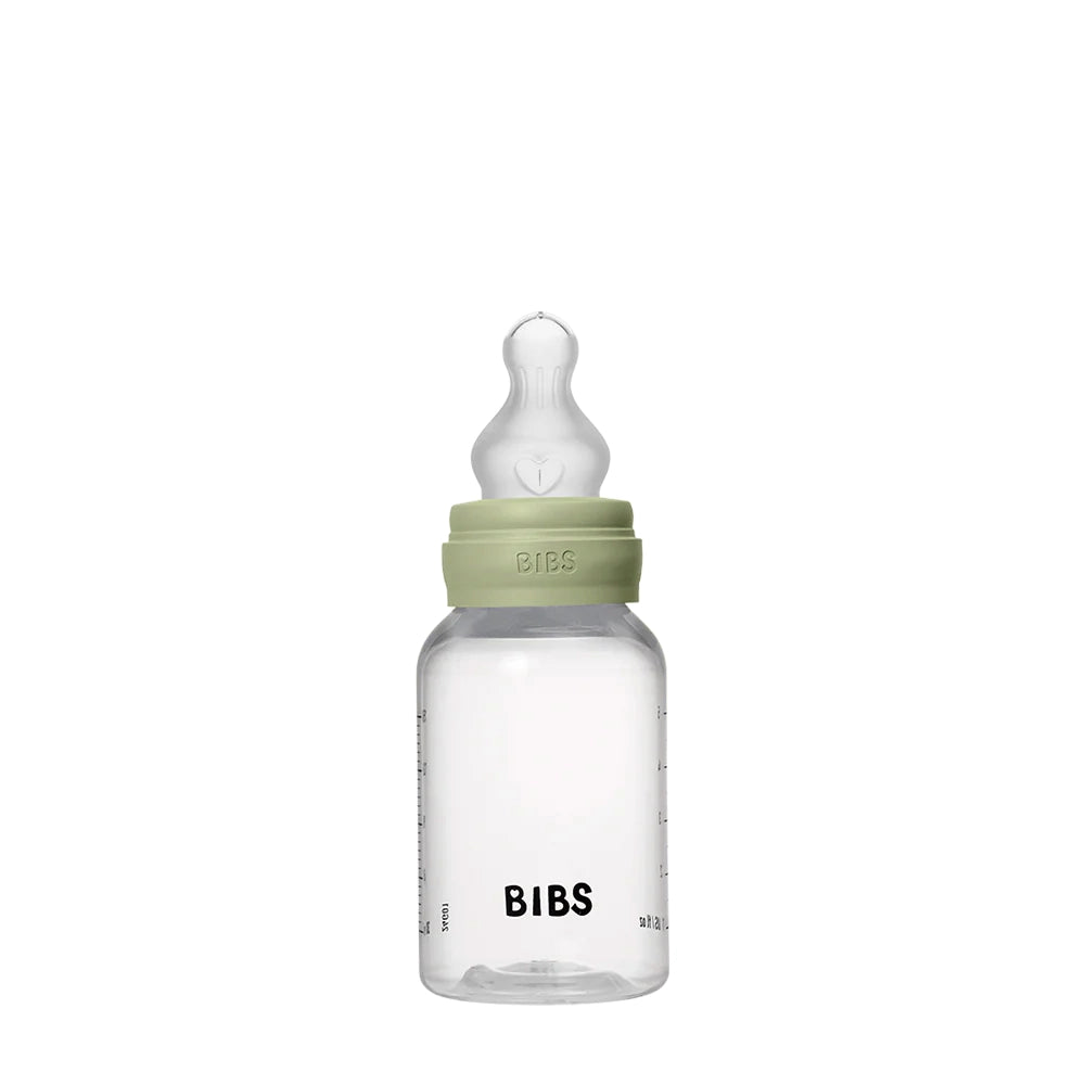 Bibs Plastic Baby Bottle Silicone Complete Set 150ml - Sage