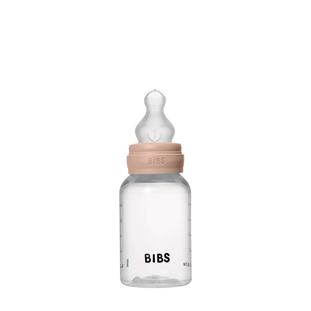 Bibs Plastic Baby Bottle Silicone Complete Set 150ml - Blush