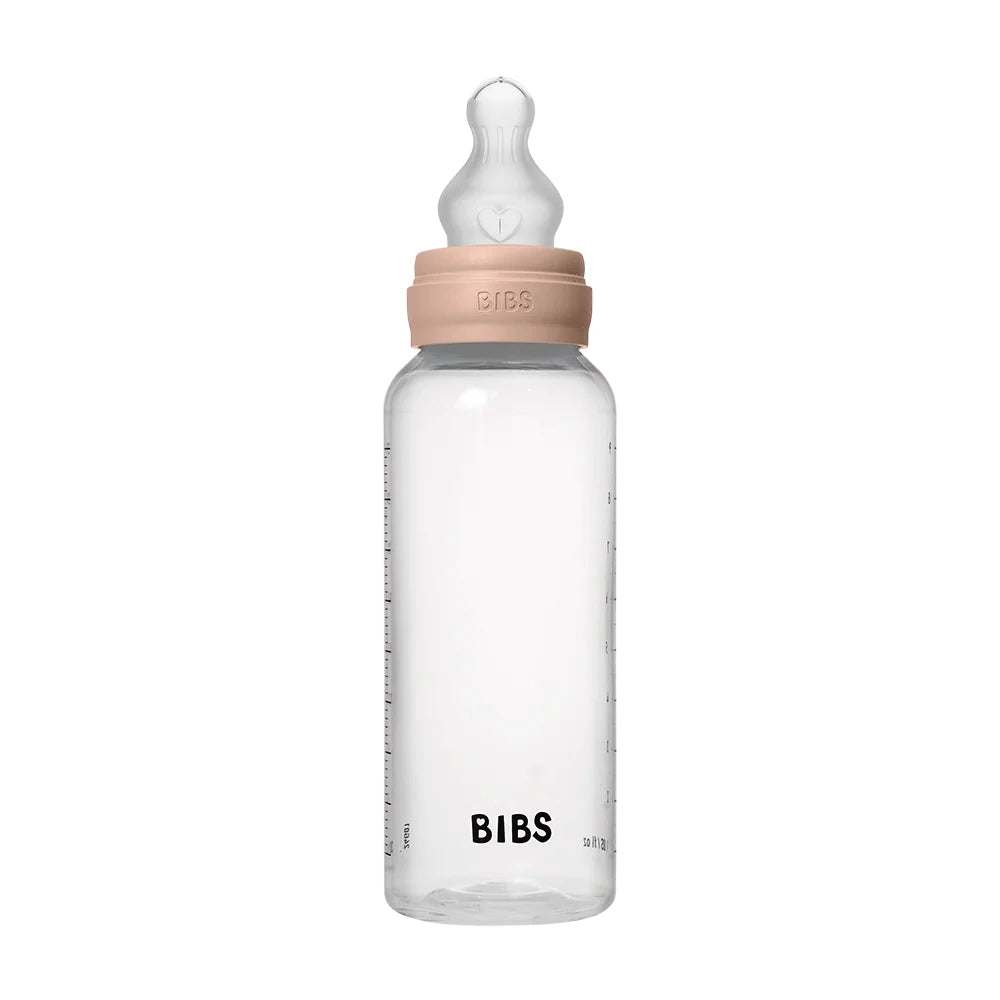 Bibs Plastic Baby Bottle Silicone Complete Set 270ml - Blush