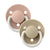 Bibs Pacifier De Lux Silicone 2pk - Blush/Vanilla GLOW