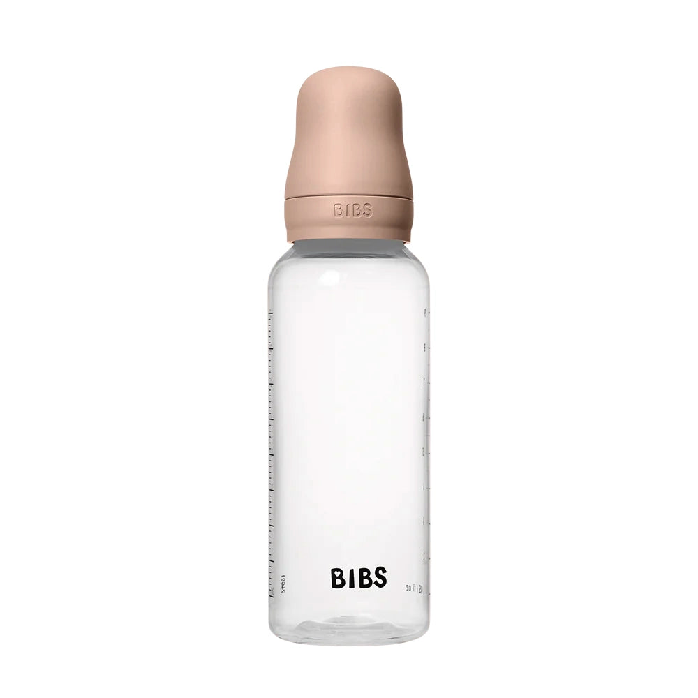Bibs Plastic Baby Bottle Latex Complete Set 270ml - Blush
