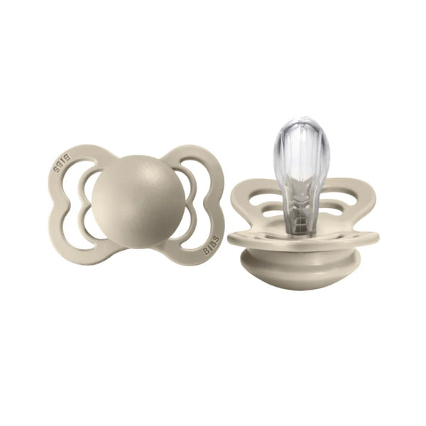 Bibs Pacifier Supreme Silicone Symmetrical - Vanilla 2pk - Baby ...