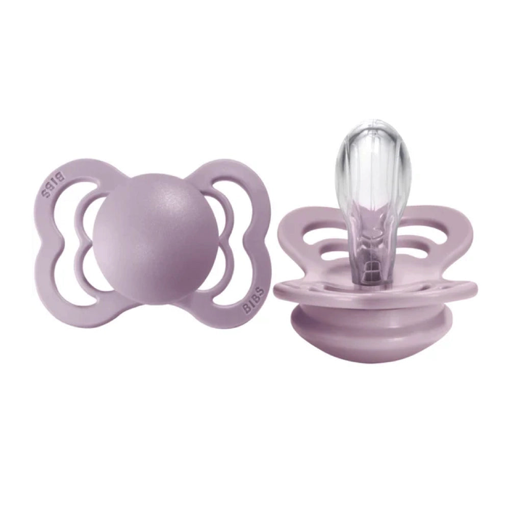 Bibs Supreme Collection Silicone Pacifier 2pk - Dusky Lilac