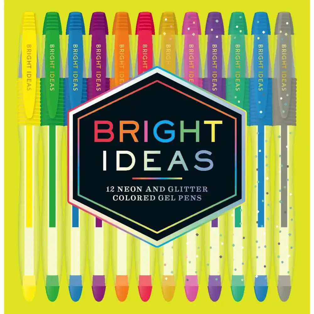 Bright Ideas: 12 Neon and Glitter Coloured Gel Pens