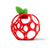 Bright Starts Hold My Own Easy-Grasp Teether Toy - Apple