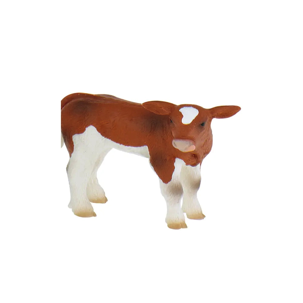 Bullyland Toy Figure - Calf Mona Brown/White