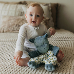 Bunnies By The Bay Henny the Hippo Flopsie Baby Lovey