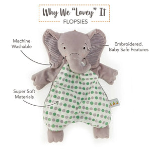 Bunnies By The Bay Penny the Elephant Flopsie Baby Lovey