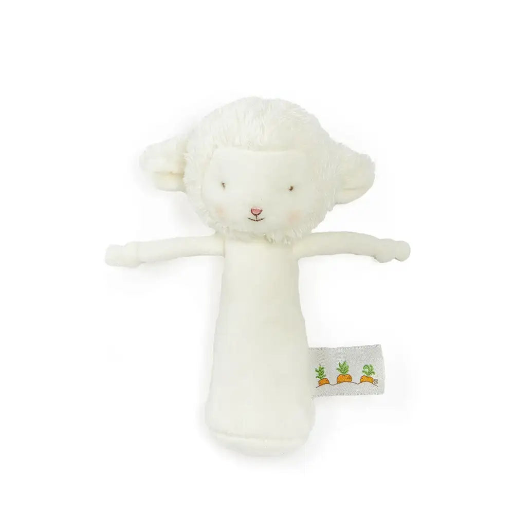 Bunnies By The Bay Friendly Chime Rattle - White Lamb