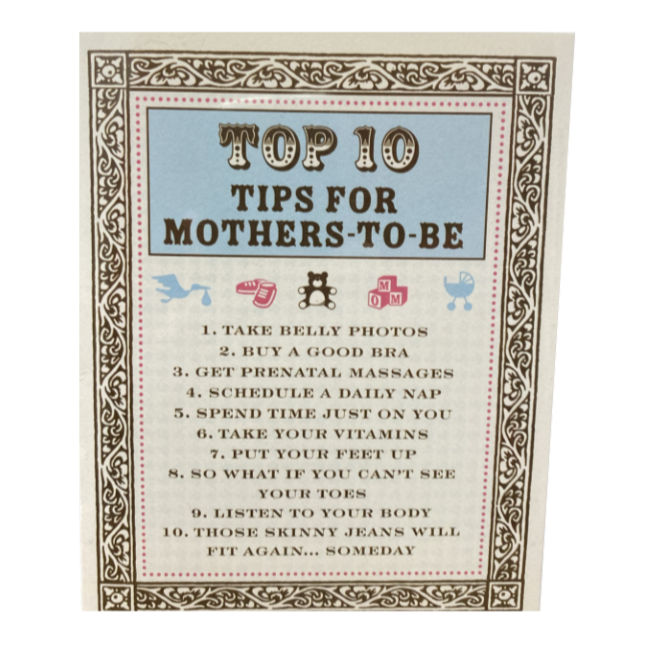 yellow bird paper greetings - top ten tips for mothers-to-be