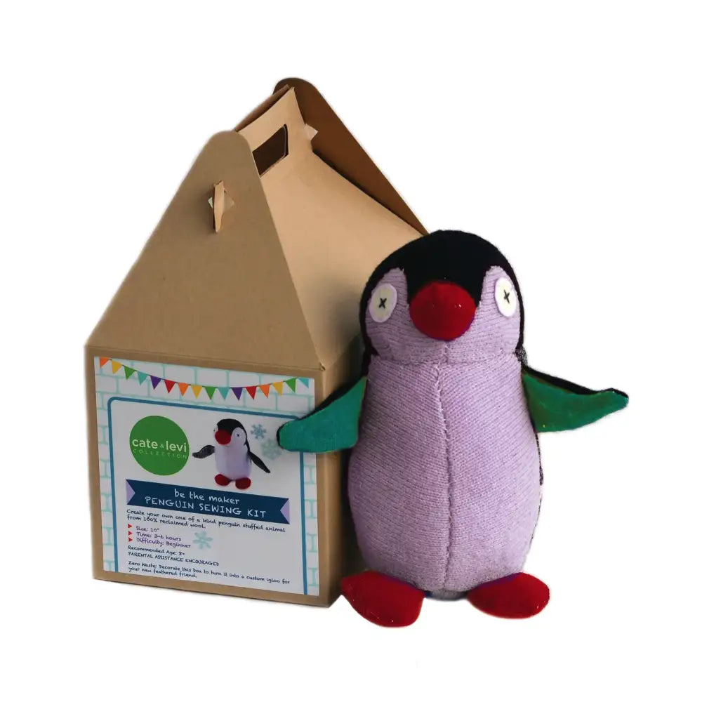Cate + Levi Stuffed Animal DIY Sewing Kit - Penguin