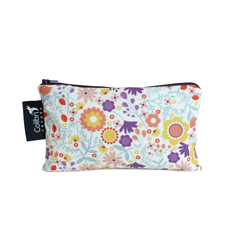 Colibri Medium Reusable Snack Bag - Wild Flowers