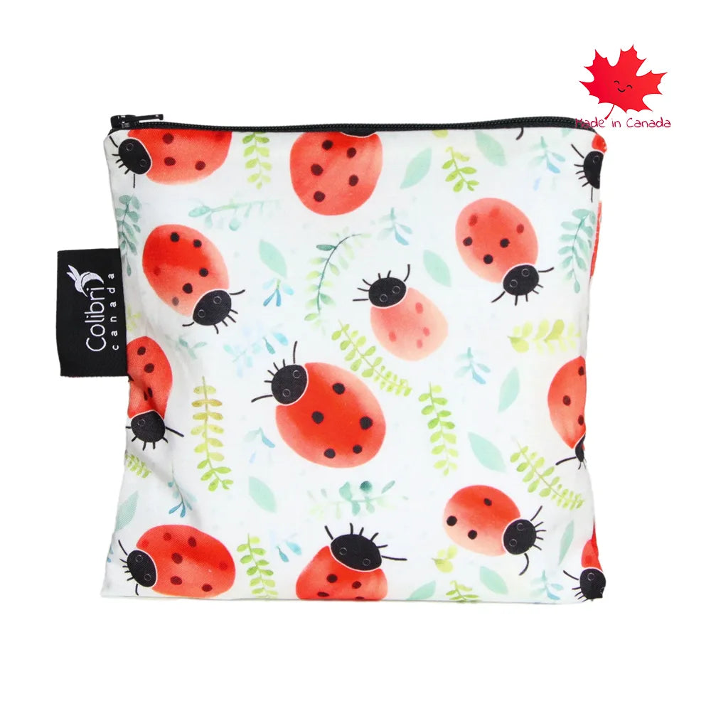 Colibri Large Reusable Snack Bag - Ladybugs