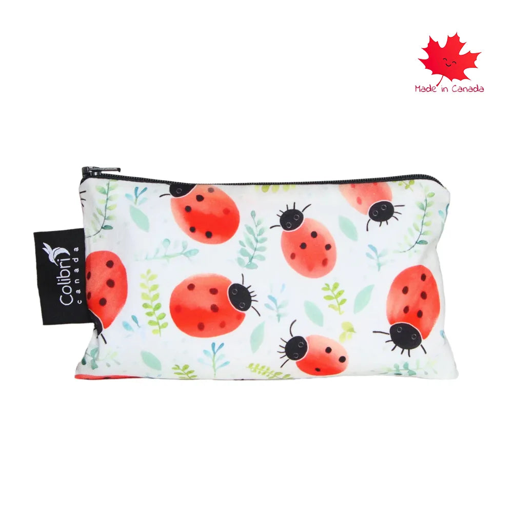 Colibri Medium Reusable Snack Bag - Ladybugs