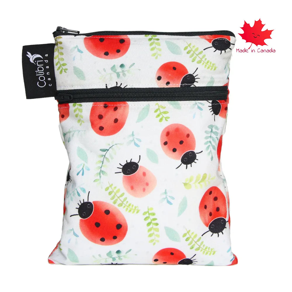 Colibri Mini Double Duty Wet Bag - Ladybugs