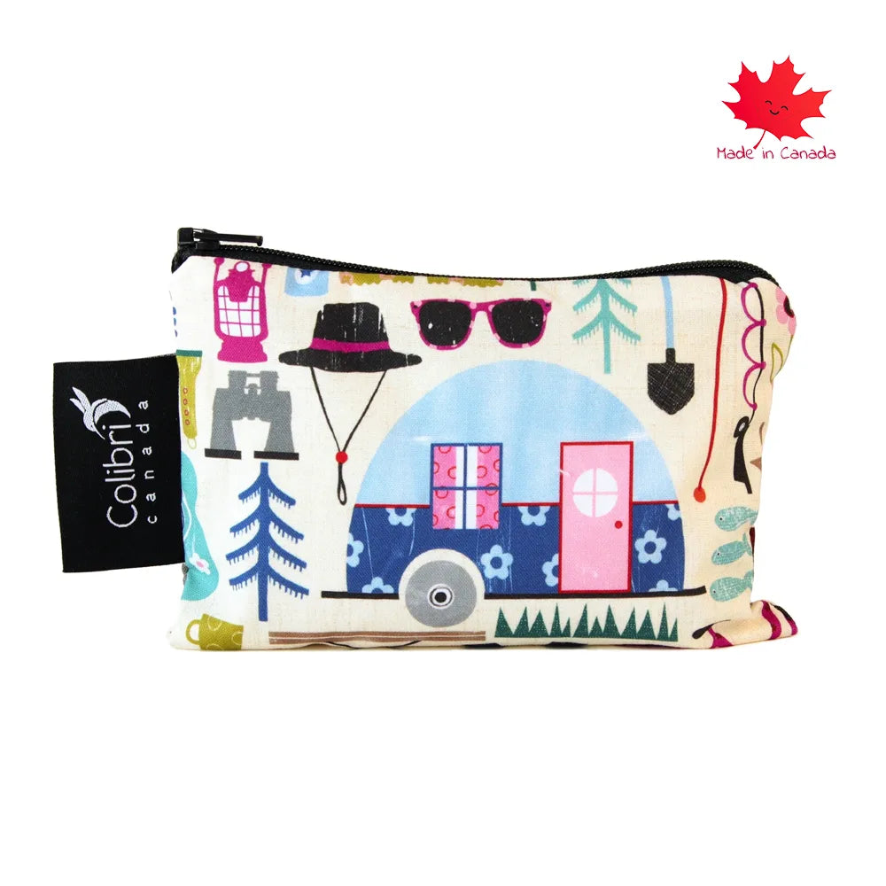 Colibri Small Reusable Snack Bag - Happy Camper