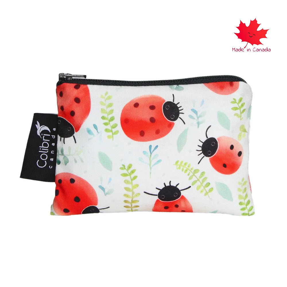 Colibri Small Reusable Snack Bag - Ladybugs