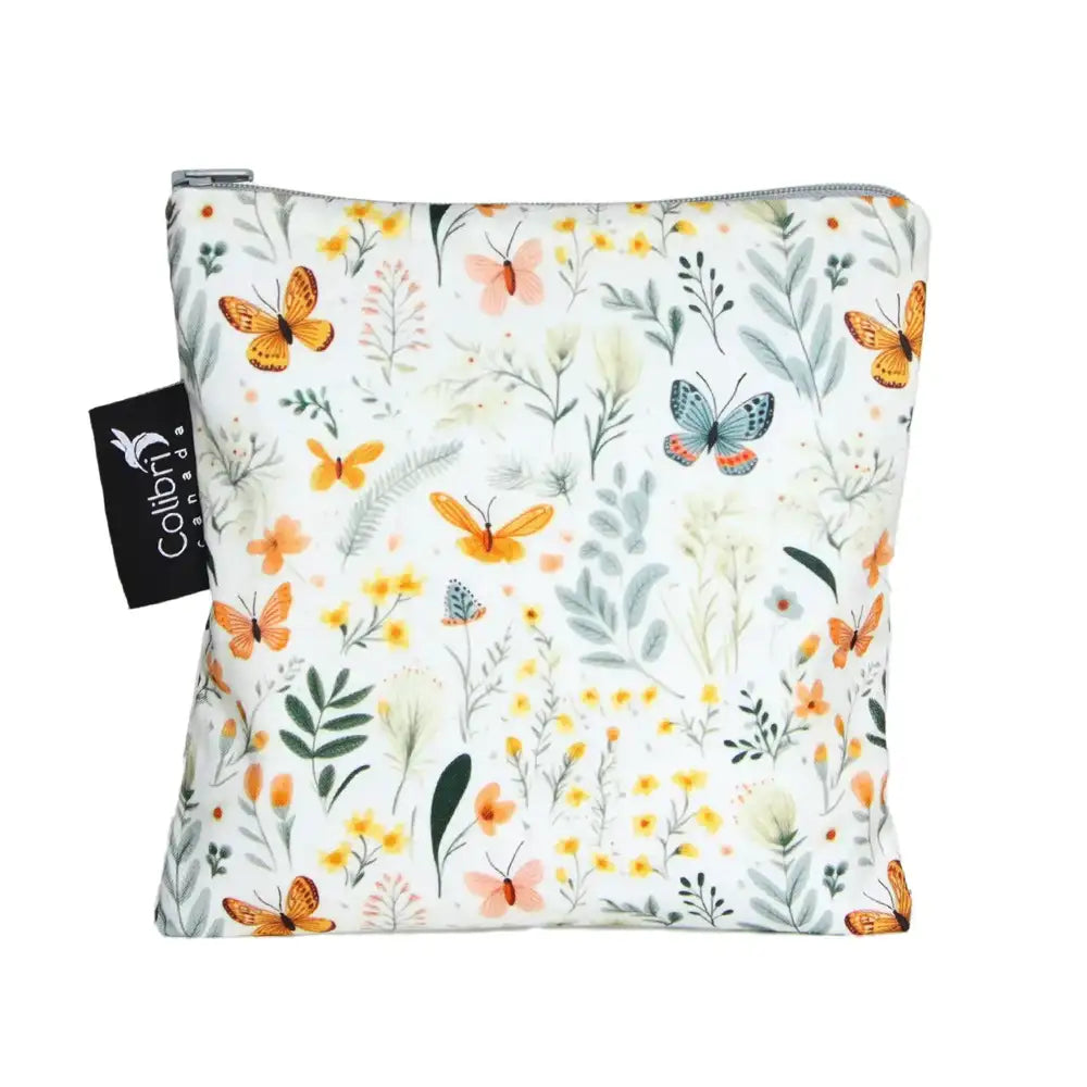 Colibri Large Reusable Snack Bag - Butterfly Garden