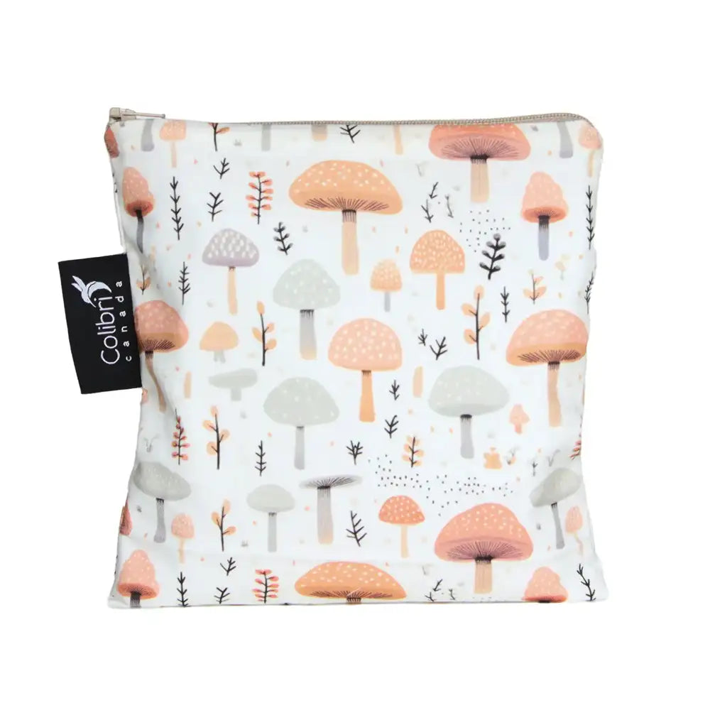 Colibri Large Reusable Snack Bag - Mushrooms