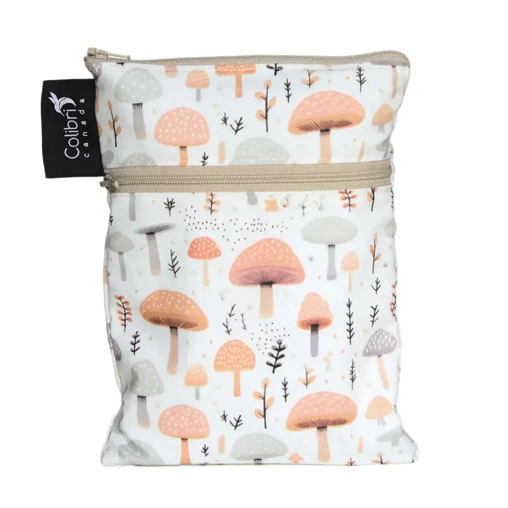 Colibri Mini Double Duty Wet Bag - Mushrooms