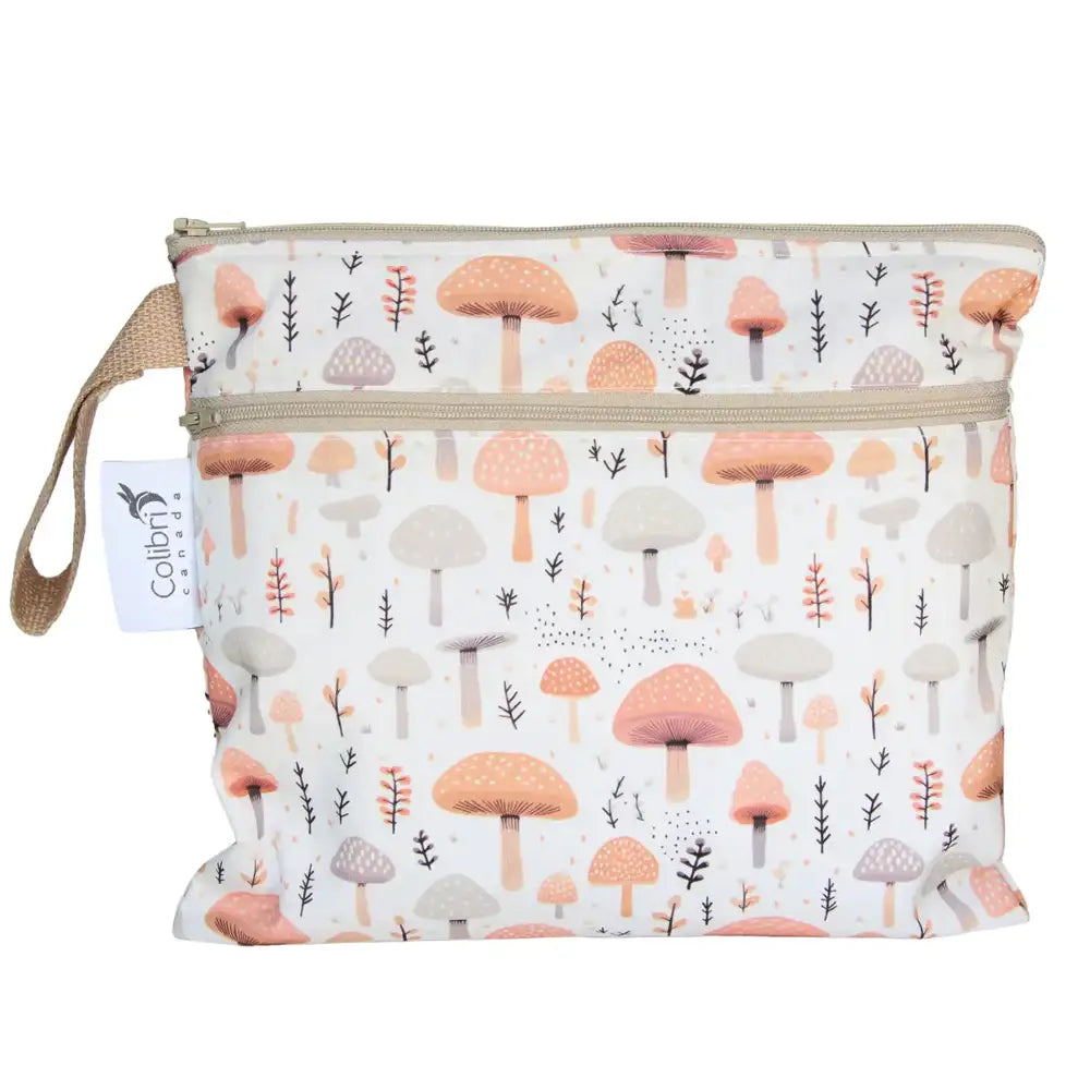 Colibri Small Double Duty Wet Bag - Mushrooms