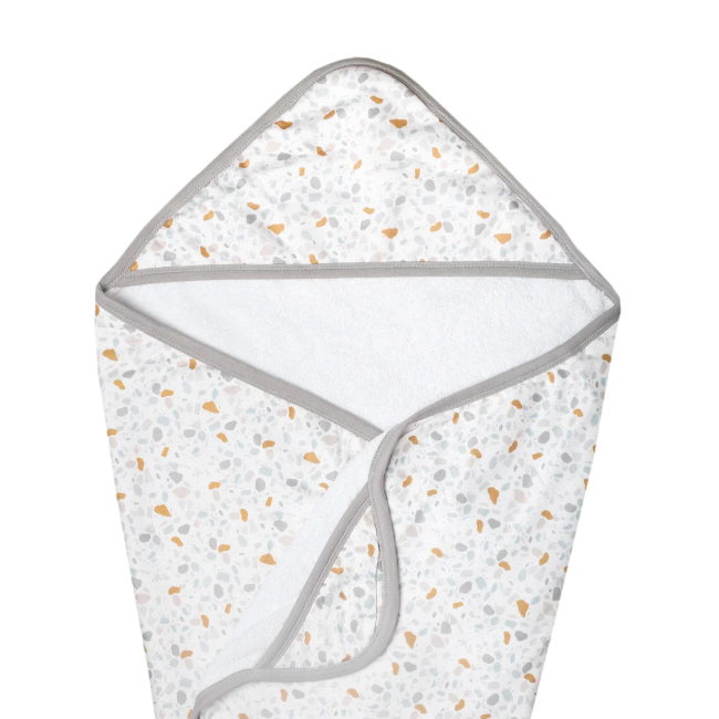 copper pearl premium knit hooded towel - arlo