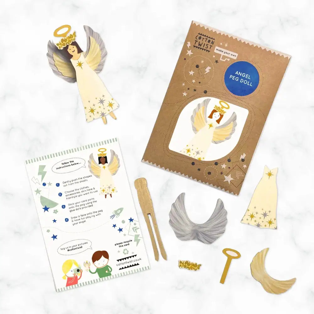 Cotton Twist Make Your Own Angel Peg Doll