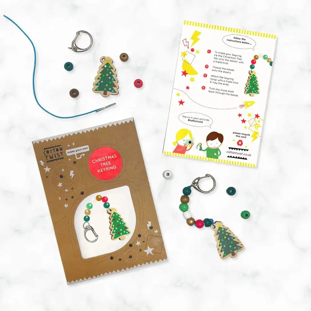Cotton Twist Make Your Own Christmas Tree Keyring