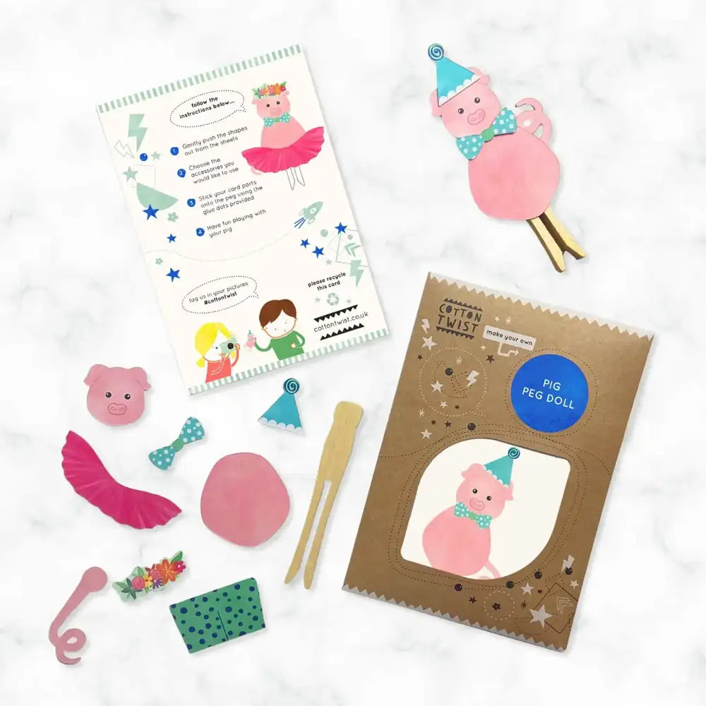 Cotton Twist Make Your Own Pig Peg Doll