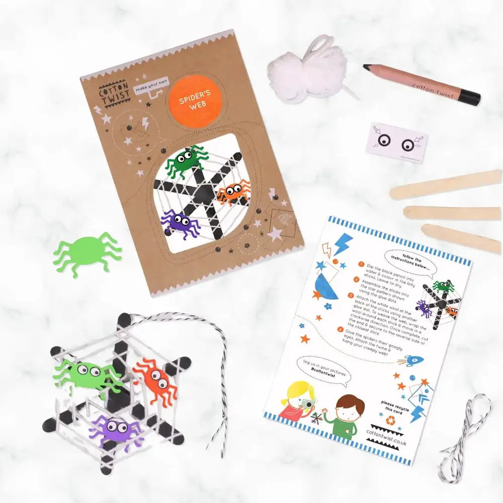 Cotton Twist Make Your Own Spider's Web