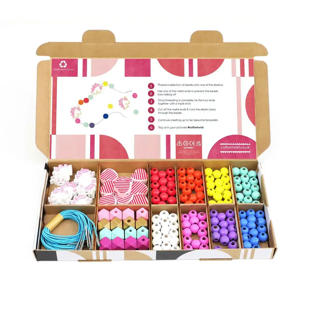 Cotton Twist Unicorn & Heart Bracelet Making Kit