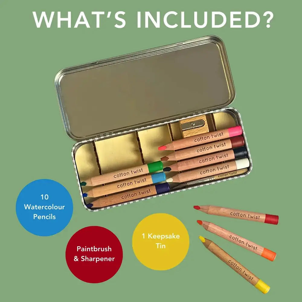 Cotton Twist Jumbo Watercolour Pencils Set